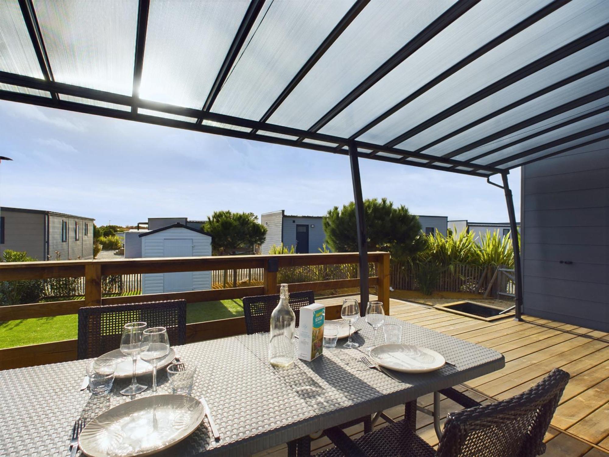 Beau Chalet Pour 4 Pers - Acces Piscine Chauffee Brétignolles-sur-Mer Εξωτερικό φωτογραφία